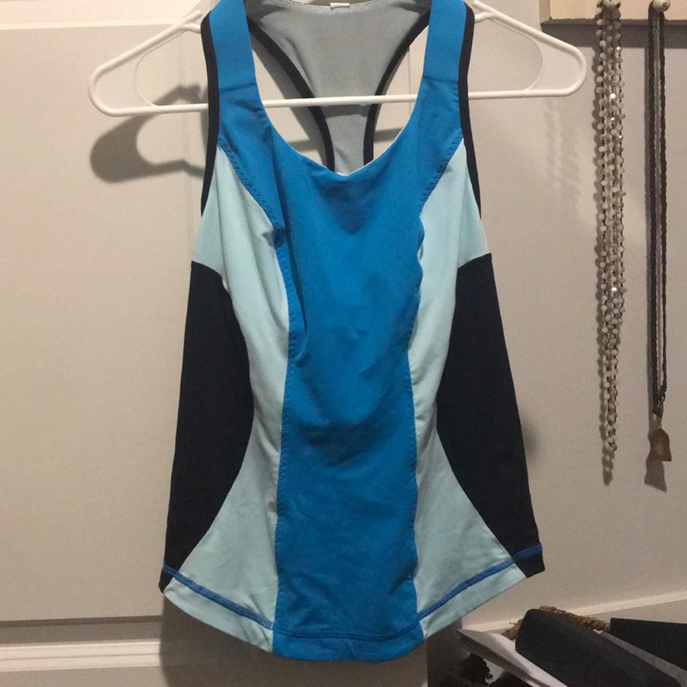 Lululemon cardio kick tank beach blanket blue